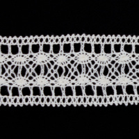 Кружево вязаное 1675-9 бежевый, 2.7 см, (200 ярд)