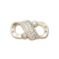 Пряжка со стразами 5166 золото