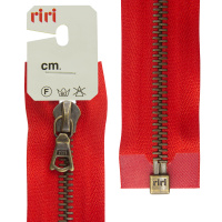 Молния металл Riri, am, слайдер flash, разъёмная 1 замок, 6 мм, 60 см, цвет 2407, красный 3523224/60