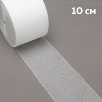 Люверсная термоклеевая лента прозрачная 10 см (50 м)