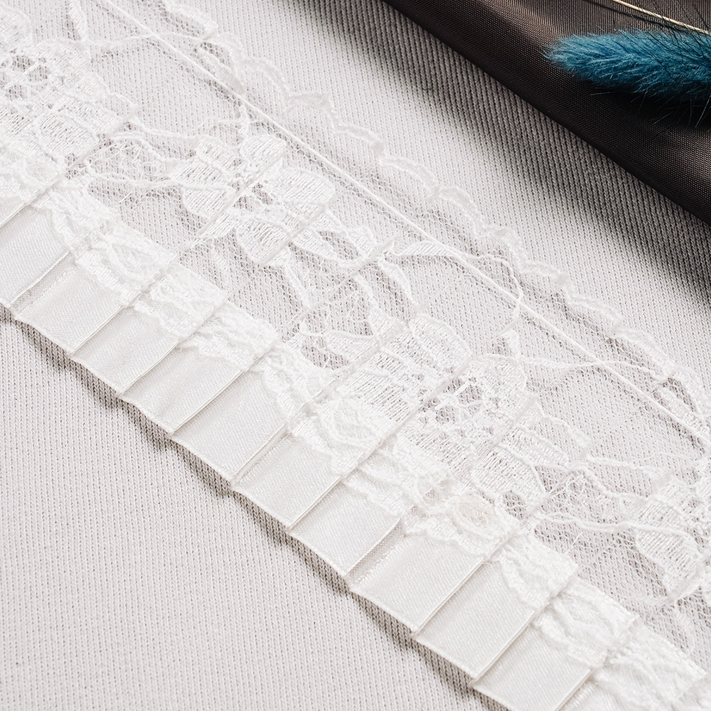 Тесьма-оборка 234-2HT белый (22,86 м)