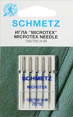 Иглы для микротекстиля №70 Schmetz 130/705H-M (5 шт)