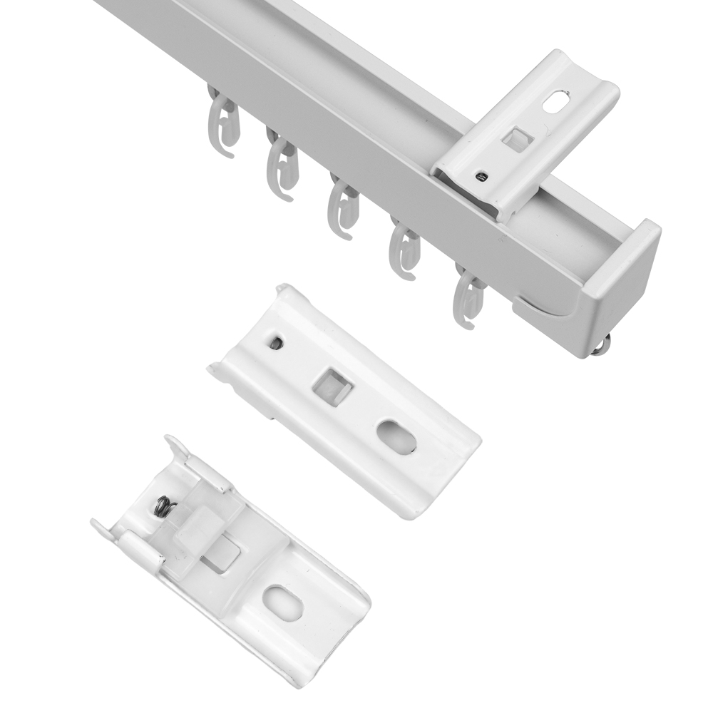 Суппорт белый металлический для алюминиевого профиля 356F, 158