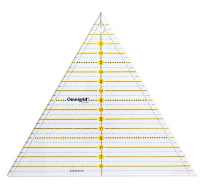 Линейка для пэчворка 611658 Prym, треугольник 60°, 8 дюймов