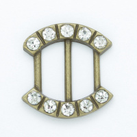 Пряжка со стразами 5229-UG бронза