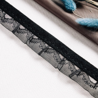 Тесьма-оборка 714HT черный (22,86 м)