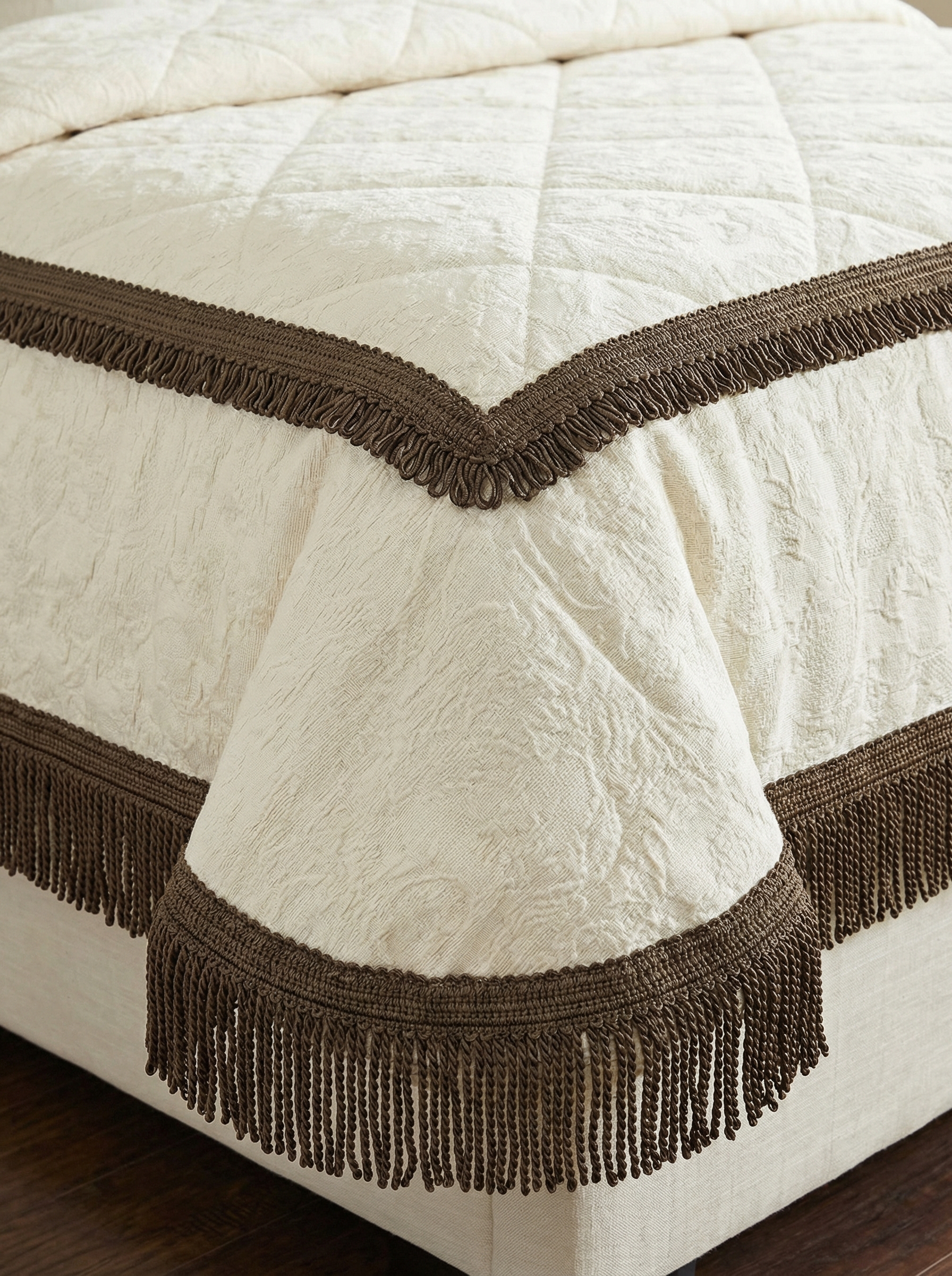 Кант с ресничками шторный "Букле" ER01-79-BEIGE MirTex темно-бежевый (3 см/12,5 м)