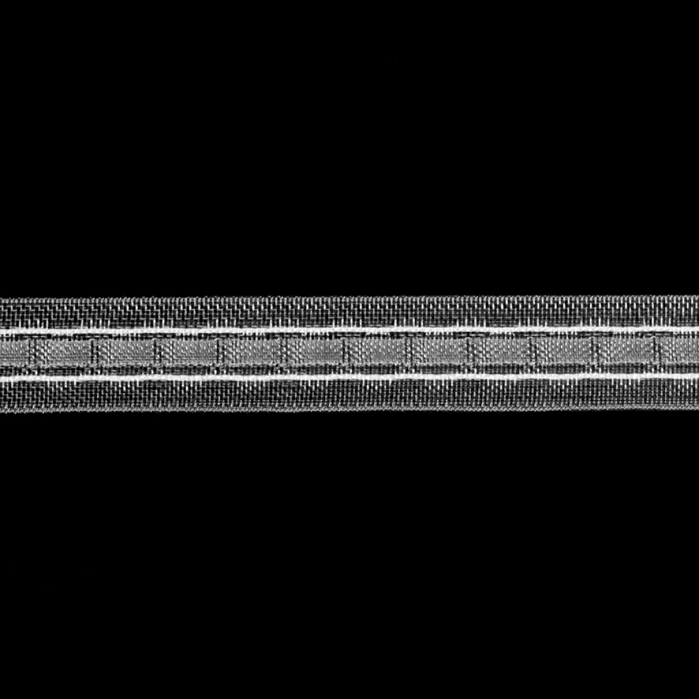 Шторная лента Bandex RIGA var прозрачная (К=регулируемый, корд-2 шнура) 2,3 см/ 250 м