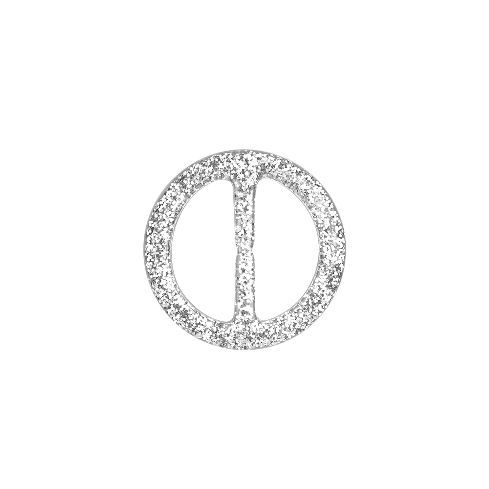 Пряжка из смолы 244S-5 серебро (20 шт)