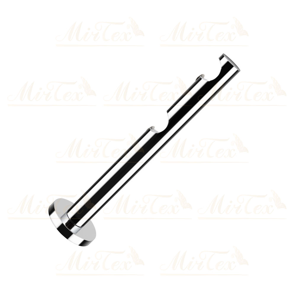 Кронштейн MirTex 19/19 мм Прямой двойной открытый Хром (8378)