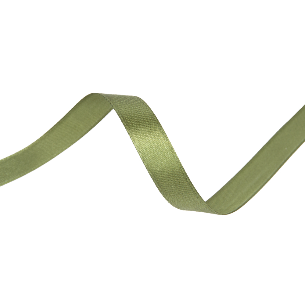 Лента атласная 12 мм. 127К хаки (уп. 33 м)