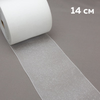 Люверсная термоклеевая лента прозрачная 14 см (50 м)