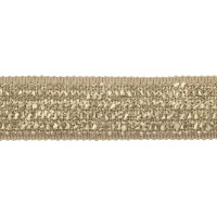 Бордюр для штор "Букле" GP03-83-CREAM MirTex песочный (4,5 см/12,5 м)