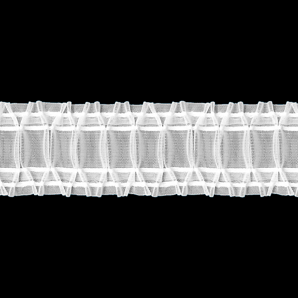 Шторная лента MAGAM Z12/Z-230 прозрачная, (К=1:2,3, корд-4 шнура) 7,5 см/50 м