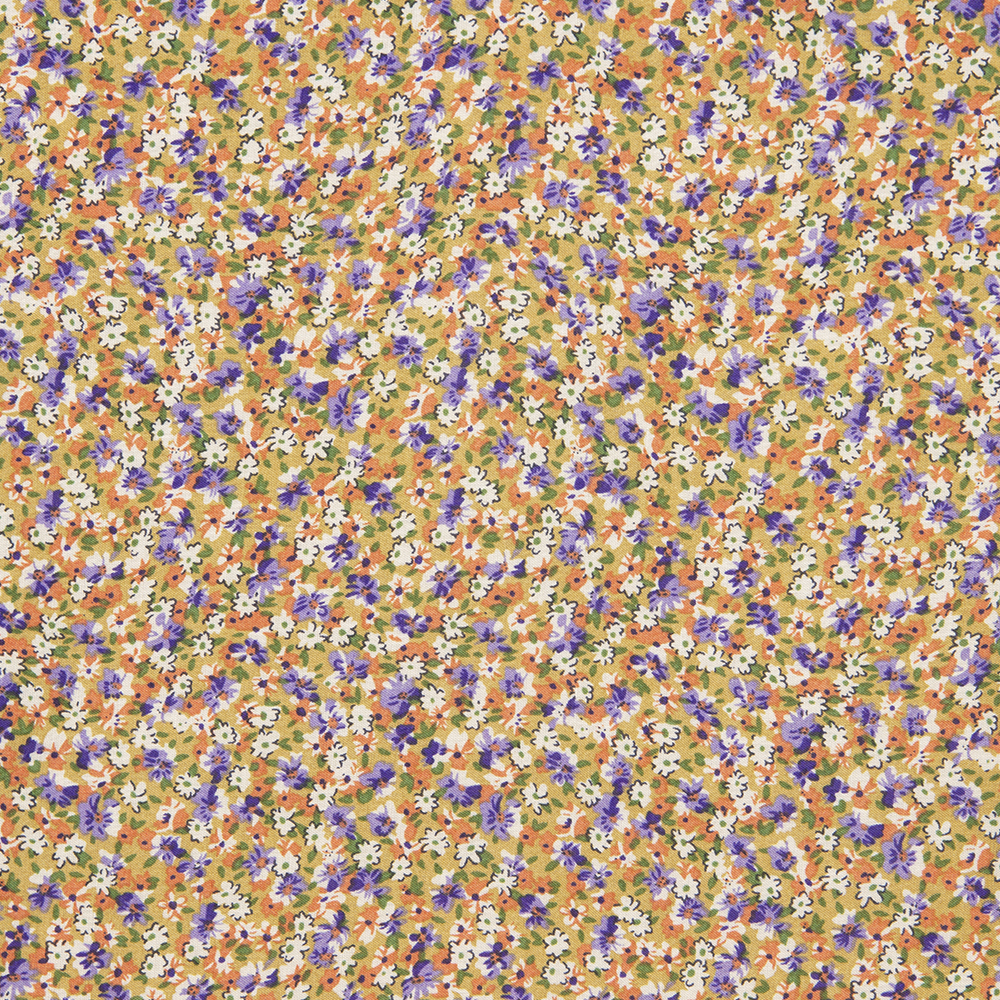 Ткань Штапель принт мелкие цветы 219-513.03 мультиколор (92г/кв.м) 150см/±50м