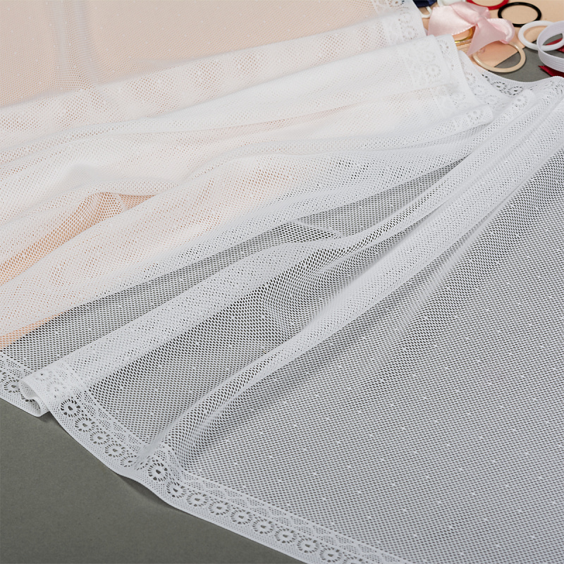 Кружево эластичное 103.8021 белый, 260 мм/10 м