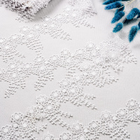 Тесьма вязаная A-8 белый (13,7 м)