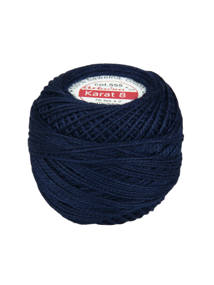 Нитки для вязания Karat 8 10 г/65 м, 76 текс х 2, цвет 0555