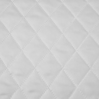 Термостежка Белый 23 "Ромб 3,8х3,8 см" (синт. 100г, подкл. 100% пэ 190Т) 150 см/50 м