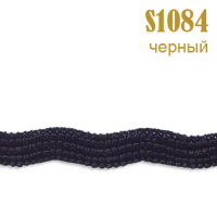 Резинка кружево 1084S черный (132 м)
