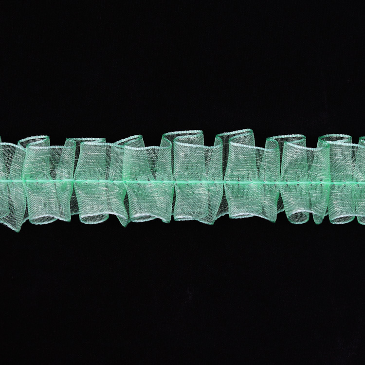 Тесьма-оборка 063-HT1093 салатовый (25 ярд)