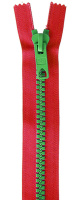 Застежка-молния декоративная 467407 Prym Bicolor 40 см, красный/зеленый