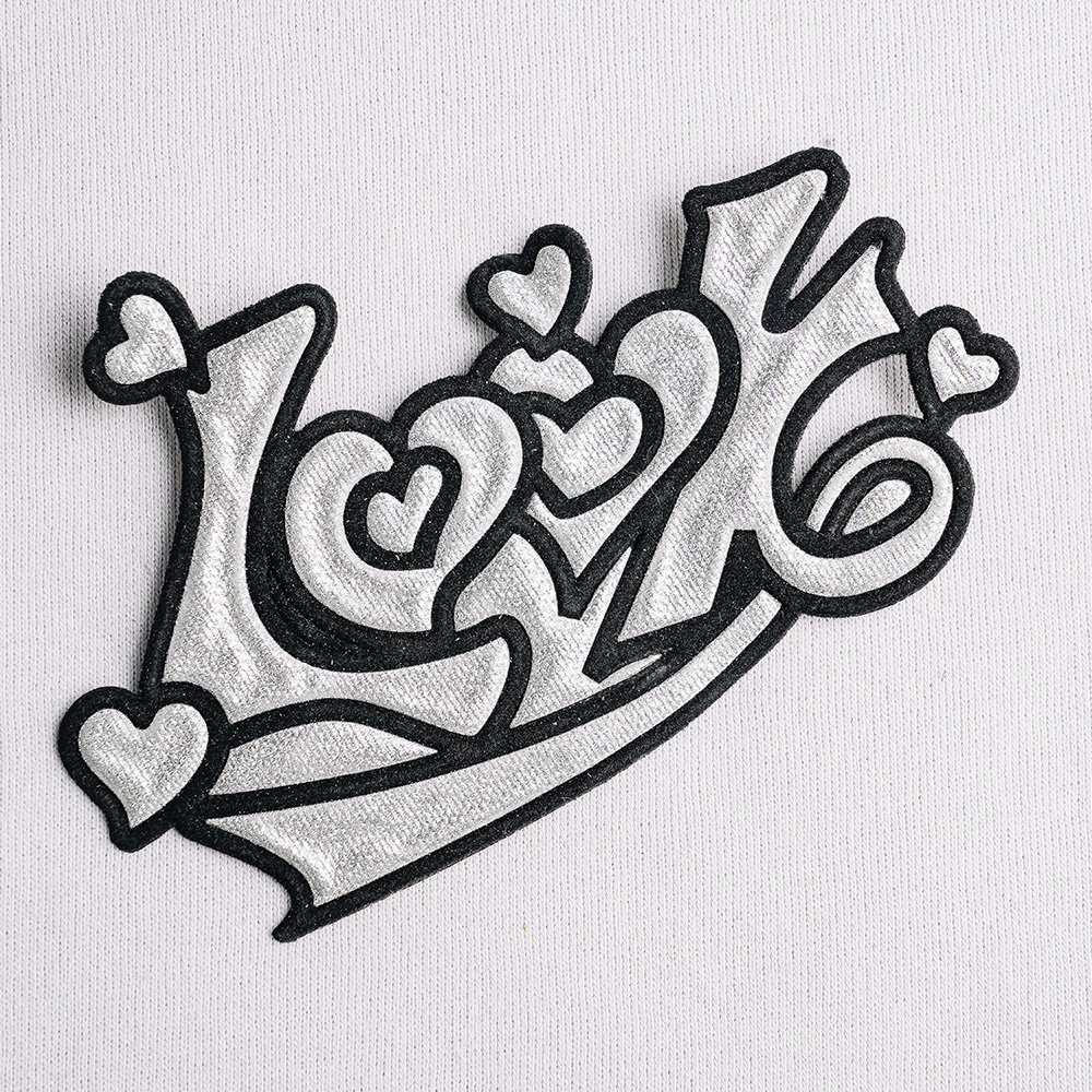 Аппликация клеевая металлизированная "Look" 196-m серебро (уп. 20 шт)