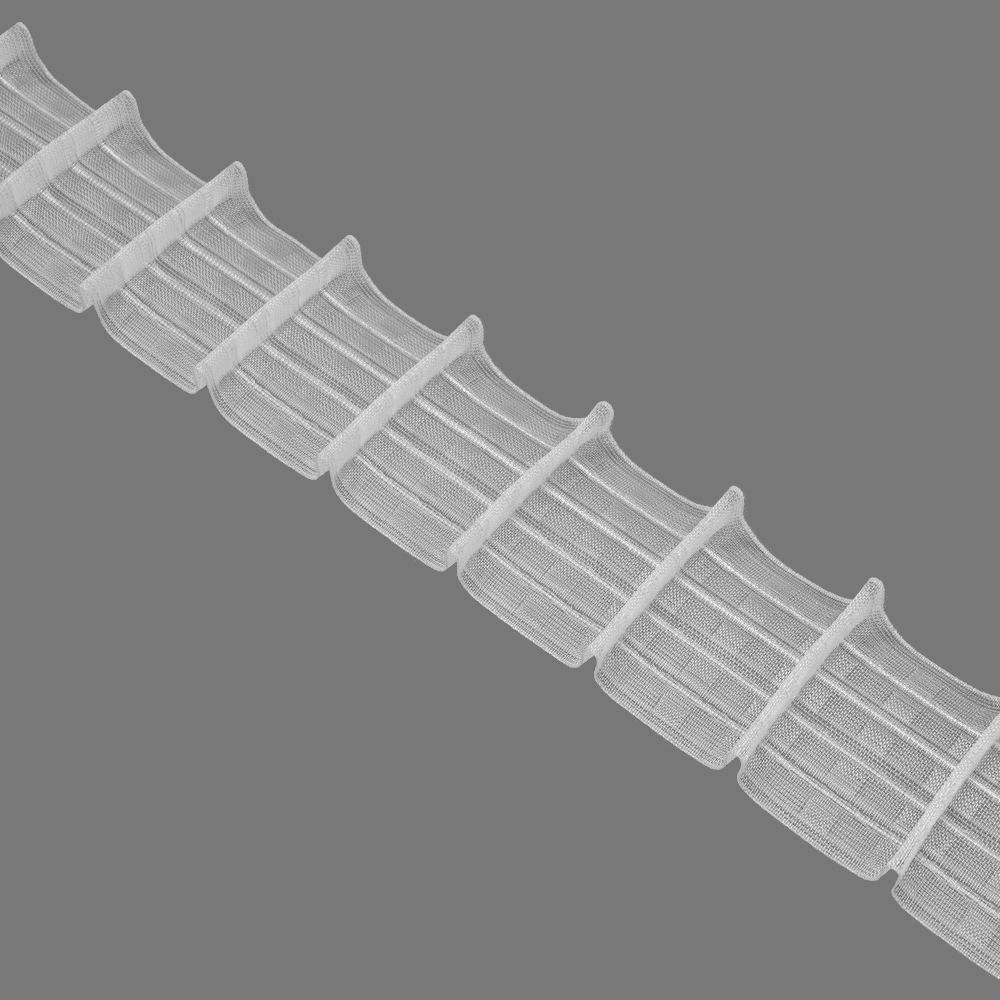 Шторная лента многокарманная 65MP/Soft (1:1,5) Oz-is Premium прозрачная 6,5 см/50 м