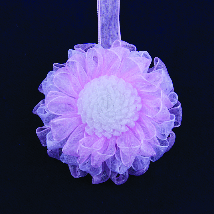 Магниты для штор "цветок-органза" ST06-2 светло-розовые/белые (уп. 6 шт.)