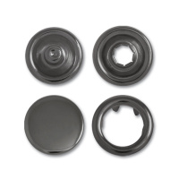 Кнопки рубашечные закрытые B999 темный никель 21 мм (200 шт)