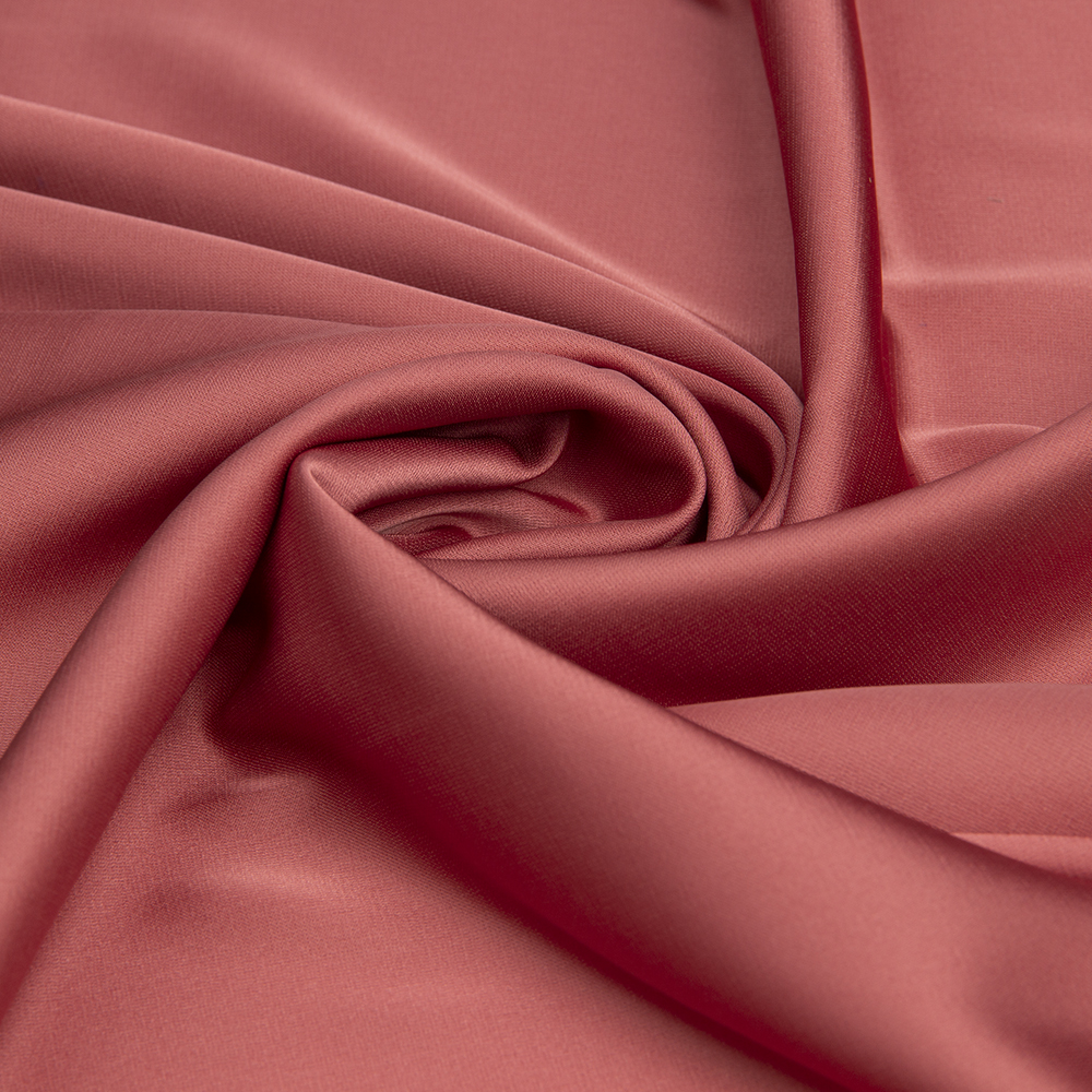 Ткань Армани шелк однотонный KP116.08 теплый розовый (85г/кв.м) 150 см/±53м