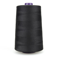 Нить швейная полиэстровая Черный (1325mH) 40/2 20000 YDS