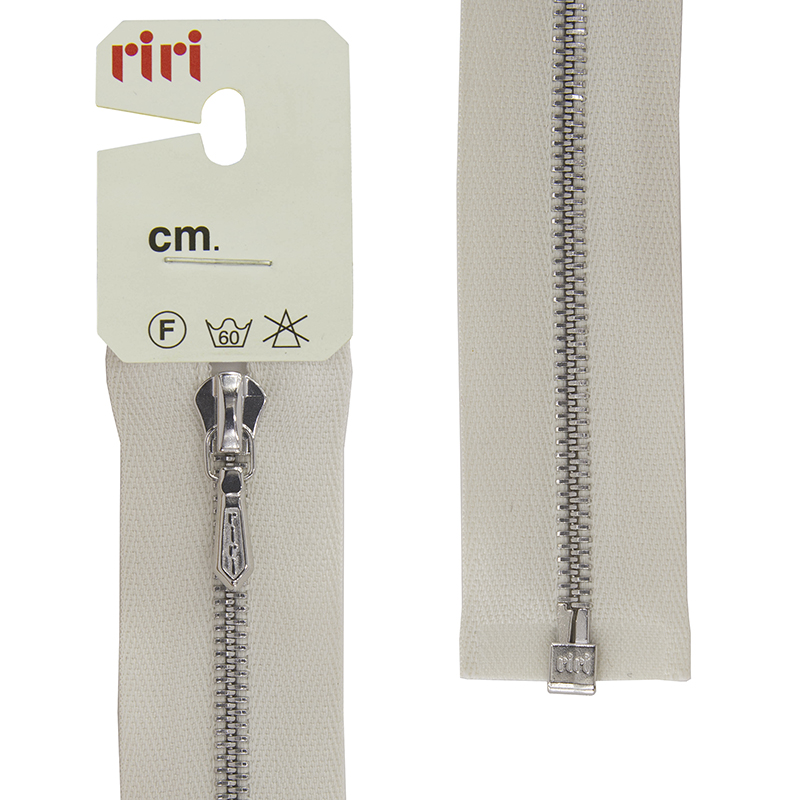 металлические однозамковые молнии Рири