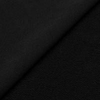 Футер 3х нитка велюр диагональ компакт 330г/м2 (90%хлопок, 10% полиэстер) шир. 195 см черный