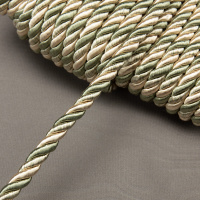 Шнур витой SH007 бежевый/оливковый (25 м)