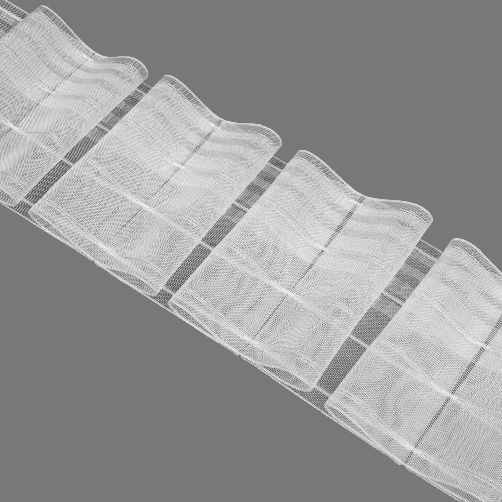 Шторная лента Банты 4422МР (1:3) Oz-is Premium прозрачная 15 см/50 м (4 кармана, корд-4 лески)