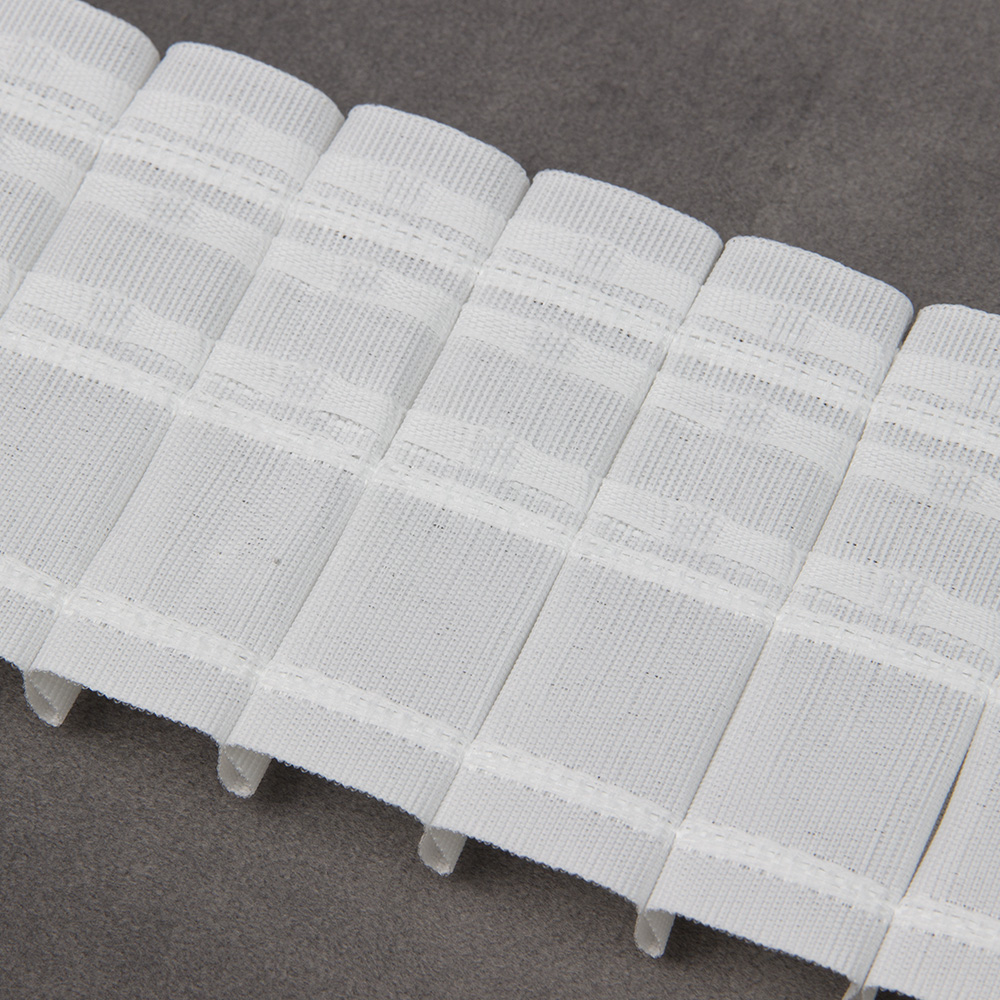 Шторная лента "Карандаши" 4370/mini (1:2) Oz-is Standart тканая 8 см/50 м (3 кармана, корд-3 лески)