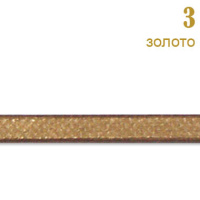 Полоса искусственная кожа перламутровая L 5 мм 3 золото (34 ярд)