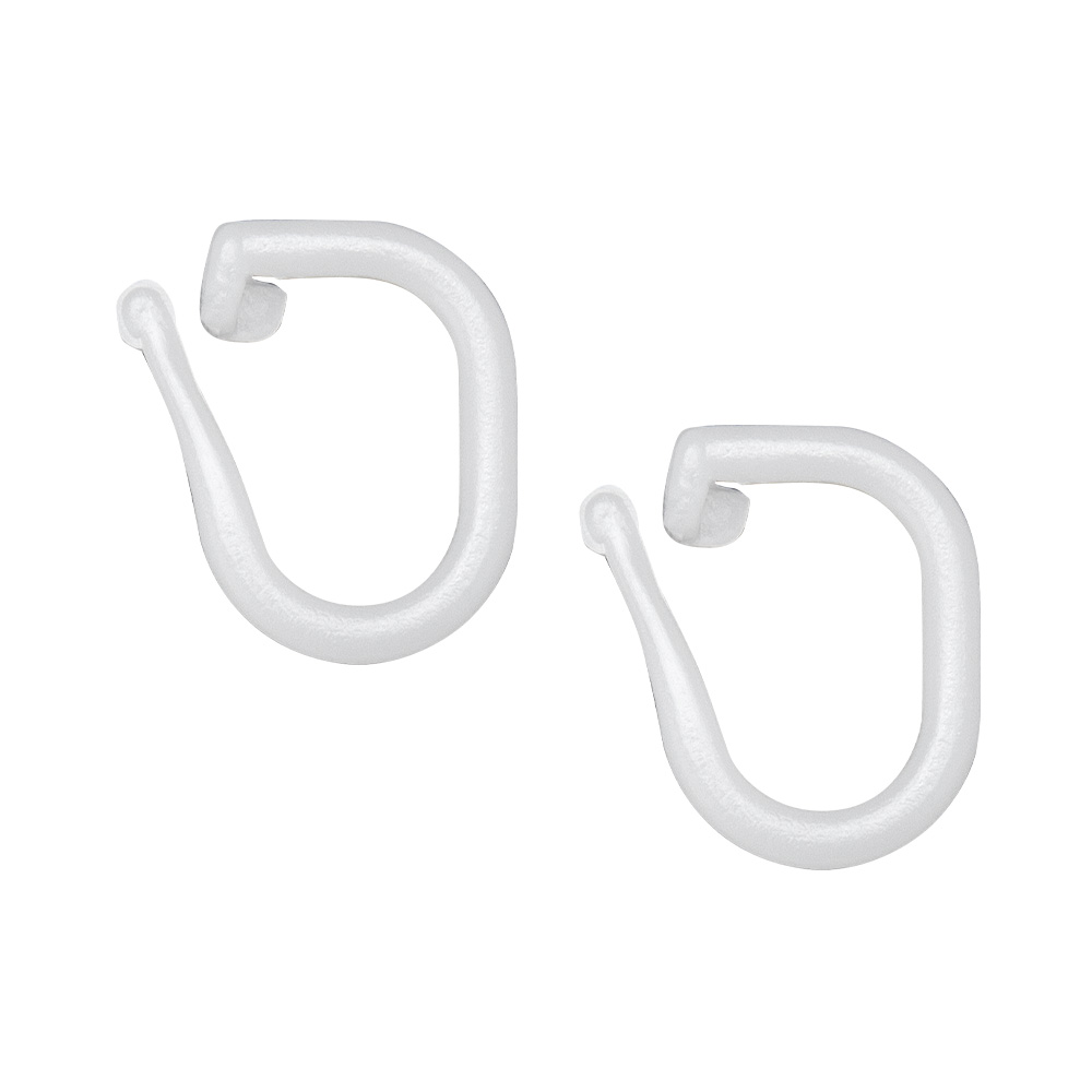 Кольцо (шнуропроводник) для подъемных штор MirTex разъемное Z/z белое 10/5 мм (100 шт)