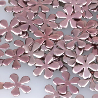 Стразы-металл россыпь 11mm цветок розовый (уп. 1400 шт)