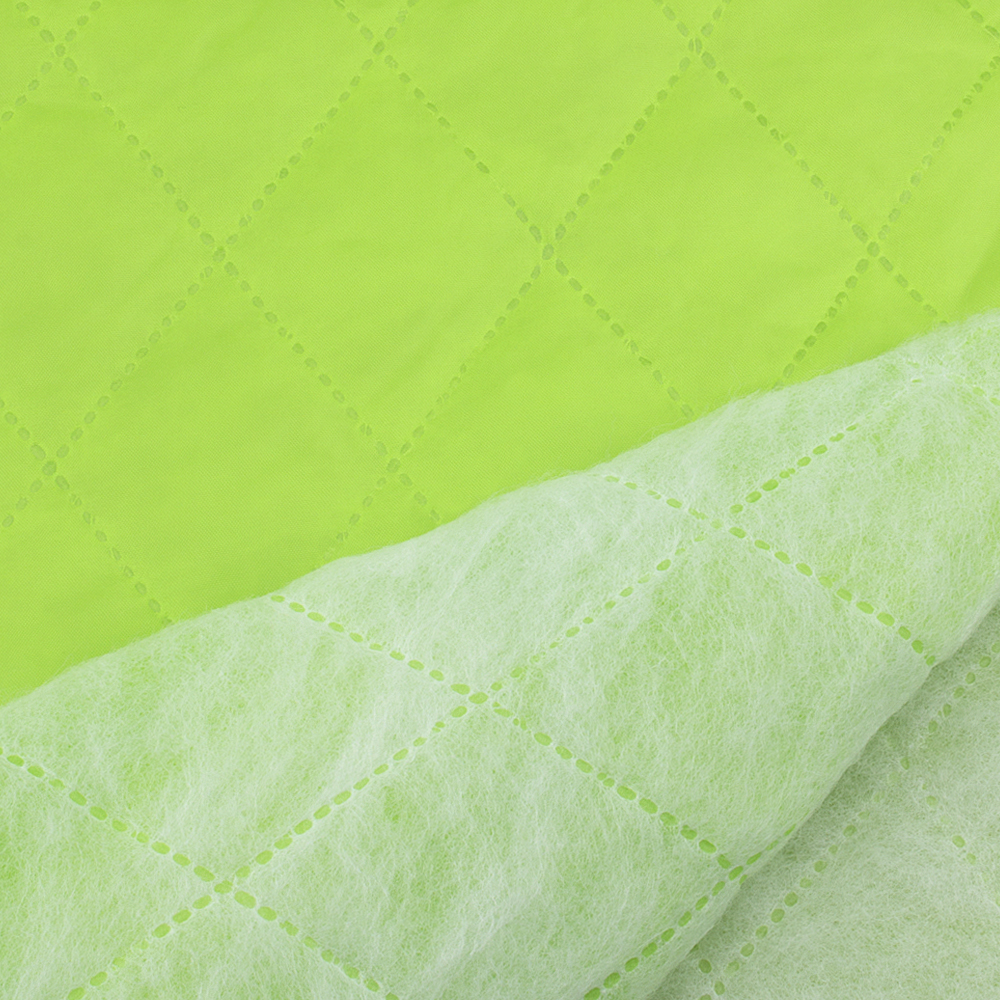 Термостежка "ромб большой 4х4см" 405 ярко-салатовый (синт. 100г, 100% пэ подкладка 190Т) 150 см/50 м