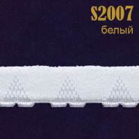 Резинка кружево 2007S белый (132 м)