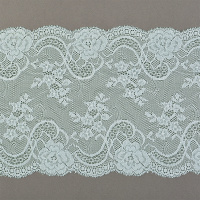 Кружево эластичное 103.X36 серо-голубой, 160 мм/10 м