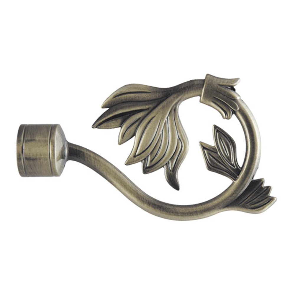 Наконечник MirTex 28 мм Росток Золото антик (2 шт) (4601000570003)