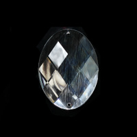 Стразы пришивные Овал CXZI 30*40 мм 2# Crystal (50)