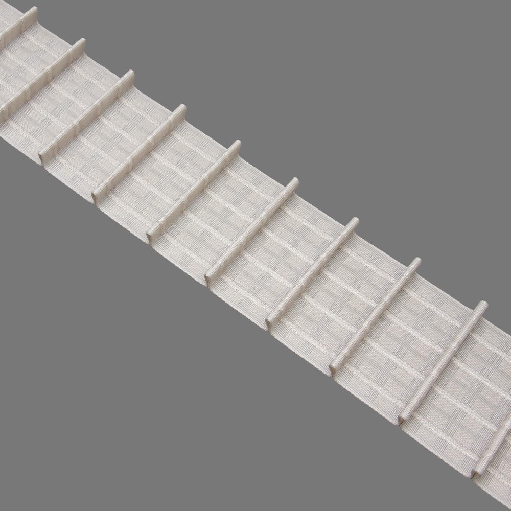 Шторная лента многокарманная 4428P (Серо-бежевый) (1:1,8) Oz-is Premium тканая 8 см/50 м