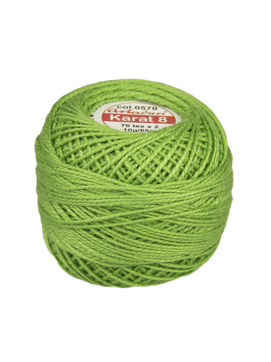 Нитки для вязания Karat 8 10 г/65 м, 76 текс х 2, цвет 0570