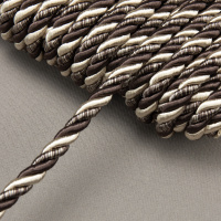 Шнур шторный SH1221(К02-2) бежевый/темно-коричневый (Coffe Bean 19-0915) (25 м) "ДАМАСК"