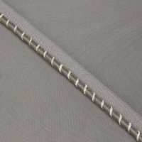 Кант отделочный XB-2218-2 "Stripes" серый (1,6 см/d 0,5 см) (12,5 м)