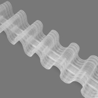 Шторная лента сборка "Волна" BK-21/soft (1:2) Oz-is Premium прозрачная 12 см/50 м